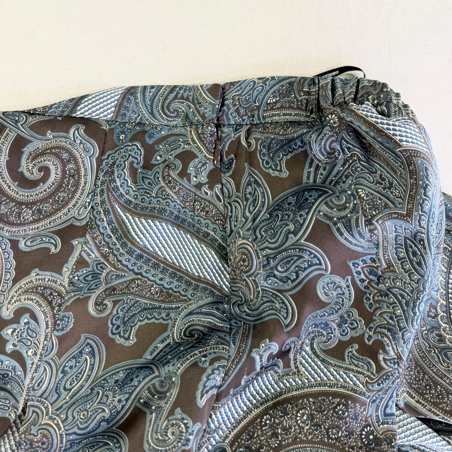 【美品】DOUBLE STANDARD CLOTHING フレアスカート グリーン 36サイズ【クリーニング発送】
