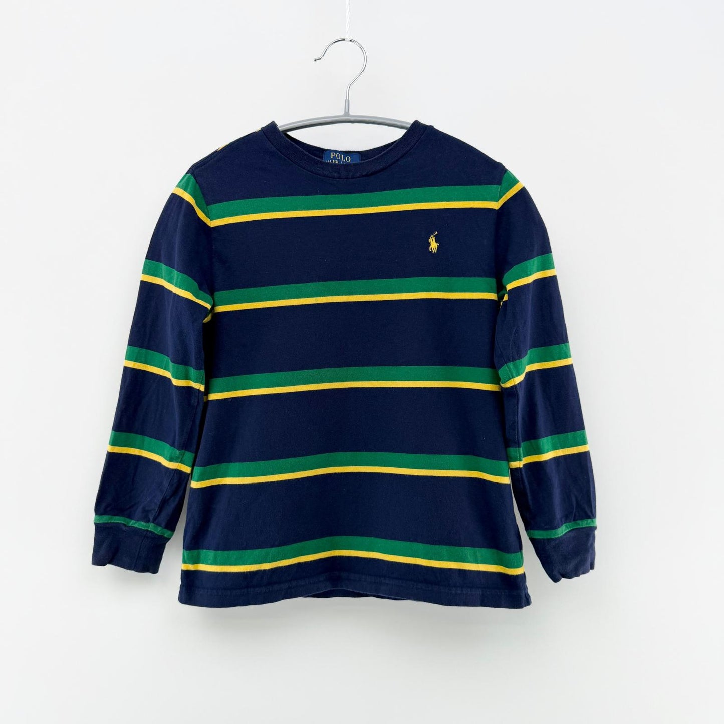 【美品】POLO RALPH LAUREN 長袖カットソー ボーダー 7サイズ【クリーニング発送】