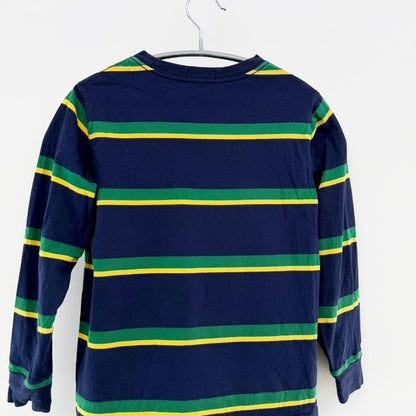 【美品】POLO RALPH LAUREN 長袖カットソー ボーダー 7サイズ【クリーニング発送】
