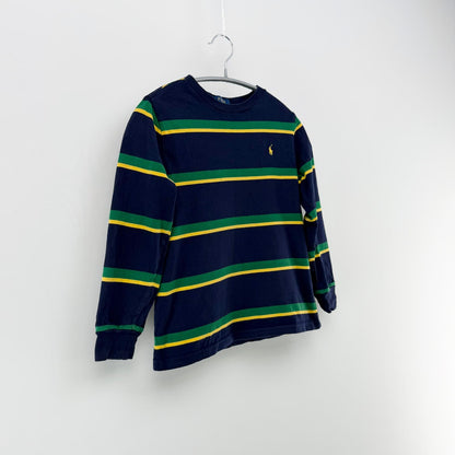 【美品】POLO RALPH LAUREN 長袖カットソー ボーダー 7サイズ【クリーニング発送】