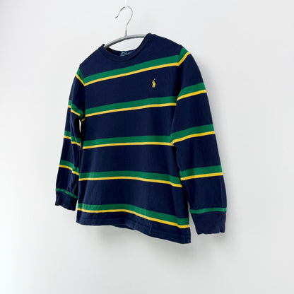 【美品】POLO RALPH LAUREN 長袖カットソー ボーダー 7サイズ【クリーニング発送】