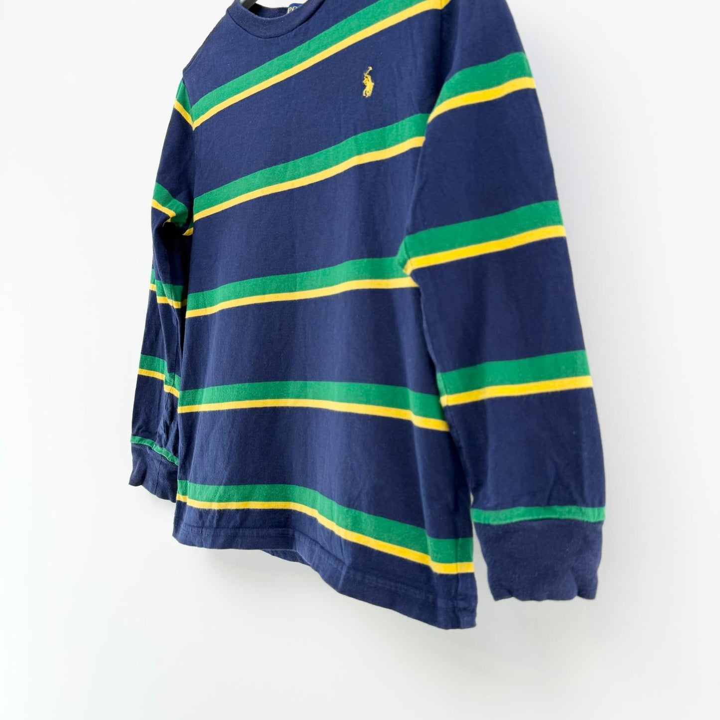 【美品】POLO RALPH LAUREN 長袖カットソー ボーダー 7サイズ【クリーニング発送】