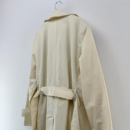 【美品】Aquascutum LONDON トレンチコート ホワイト Fサイズ【クリーニング発送】