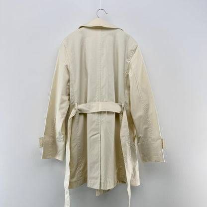 【美品】Aquascutum LONDON トレンチコート ホワイト Fサイズ【クリーニング発送】