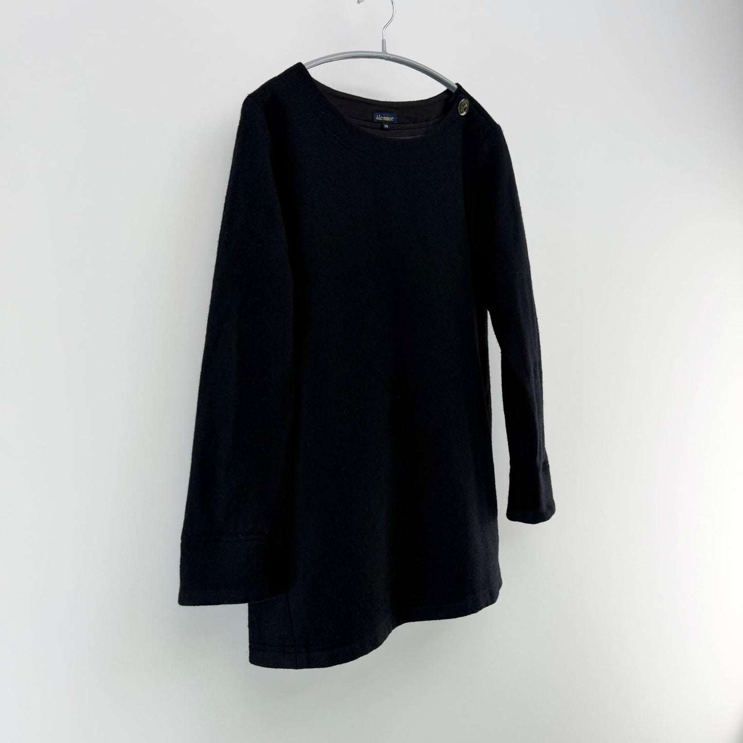 【美品】Le minor 長袖ニット ブラック 38サイズ【クリーニング発送】