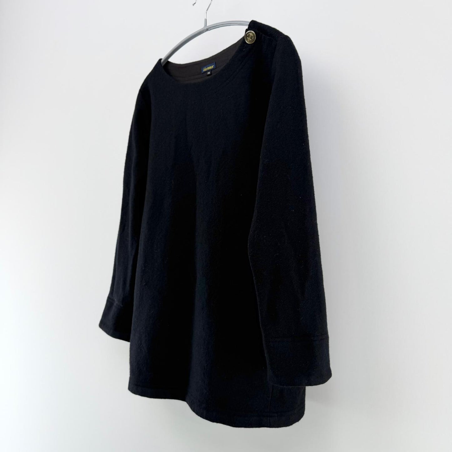 【美品】Le minor 長袖ニット ブラック 38サイズ【クリーニング発送】