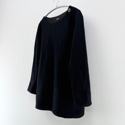 【美品】Le minor 長袖ニット ブラック 38サイズ【クリーニング発送】