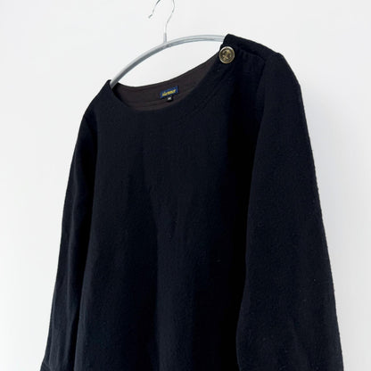 【美品】Le minor 長袖ニット ブラック 38サイズ【クリーニング発送】