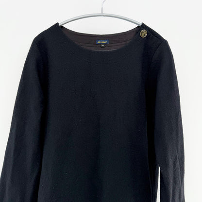 【美品】Le minor 長袖ニット ブラック 38サイズ【クリーニング発送】