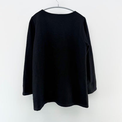 【美品】Le minor 長袖ニット ブラック 38サイズ【クリーニング発送】