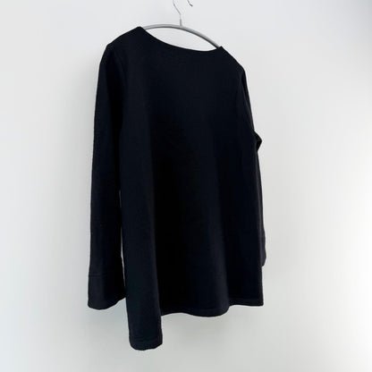 【美品】Le minor 長袖ニット ブラック 38サイズ【クリーニング発送】