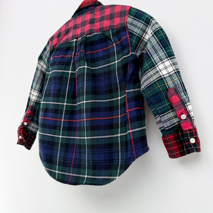 【美品】POLO RALPH LAUREN 長袖シャツ チェック 3Tサイズ【クリーニング発送】