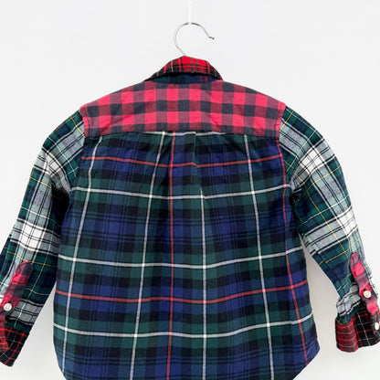 【美品】POLO RALPH LAUREN 長袖シャツ チェック 3Tサイズ【クリーニング発送】
