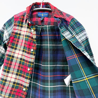 【美品】POLO RALPH LAUREN 長袖シャツ チェック 3Tサイズ【クリーニング発送】