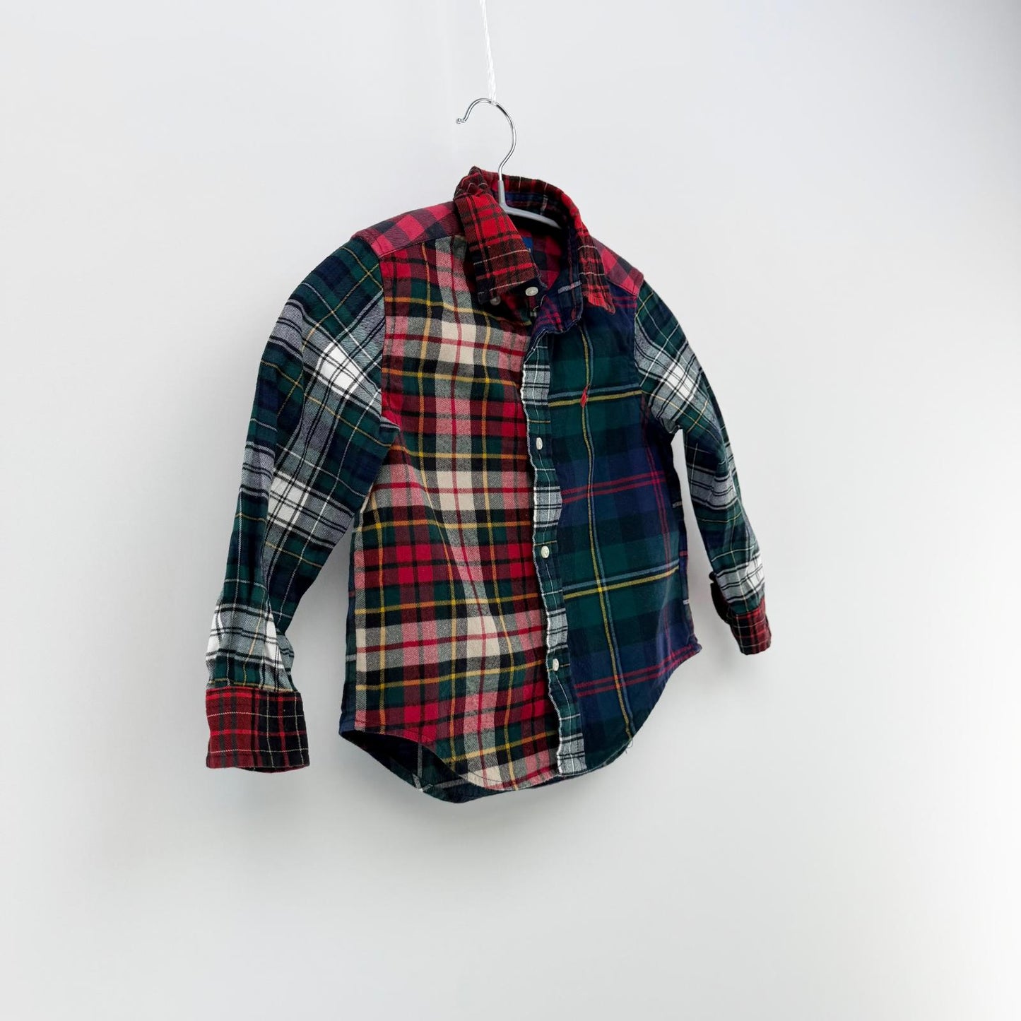 【美品】POLO RALPH LAUREN 長袖シャツ チェック 3Tサイズ【クリーニング発送】