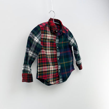 【美品】POLO RALPH LAUREN 長袖シャツ チェック 3Tサイズ【クリーニング発送】
