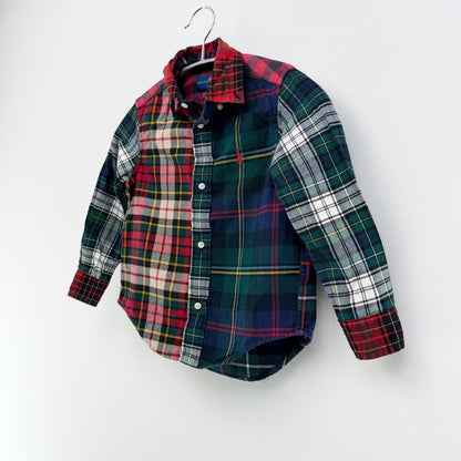 【美品】POLO RALPH LAUREN 長袖シャツ チェック 3Tサイズ【クリーニング発送】
