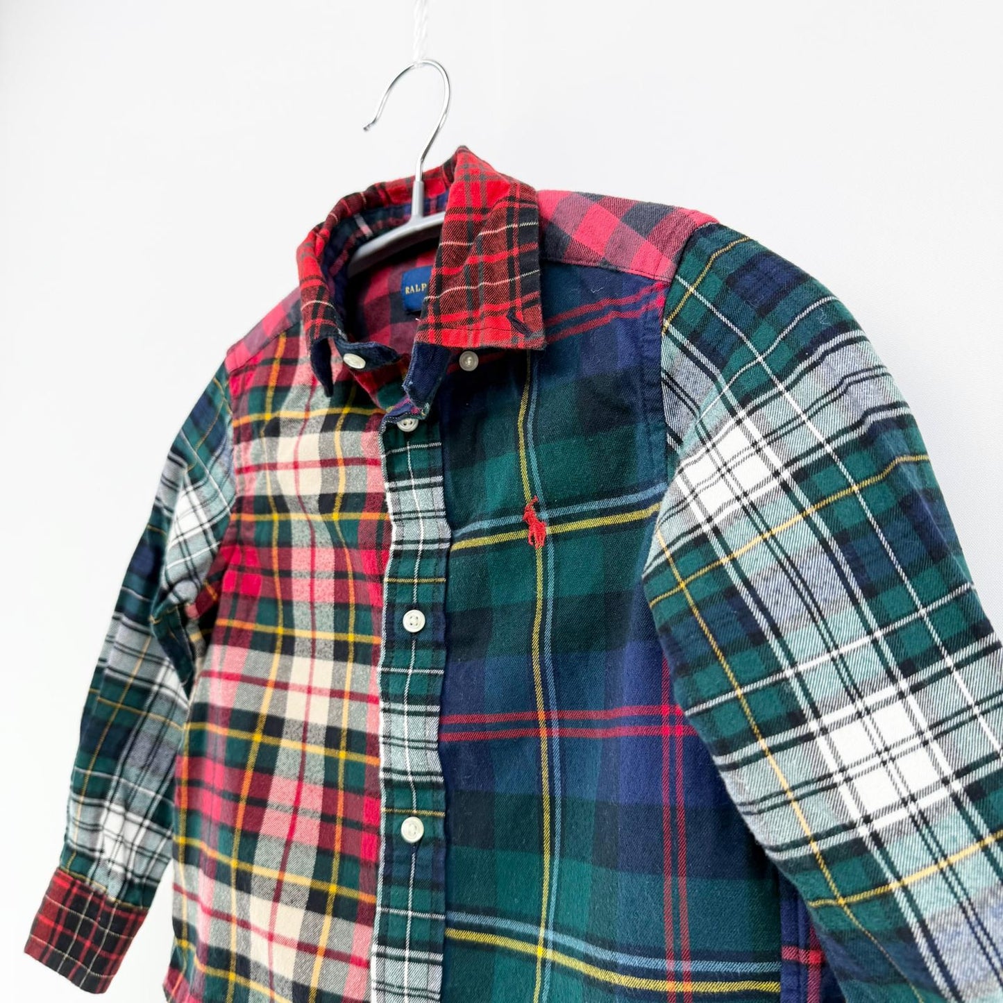 【美品】POLO RALPH LAUREN 長袖シャツ チェック 3Tサイズ【クリーニング発送】