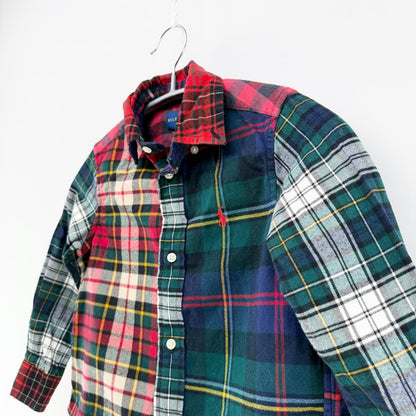 【美品】POLO RALPH LAUREN 長袖シャツ チェック 3Tサイズ【クリーニング発送】