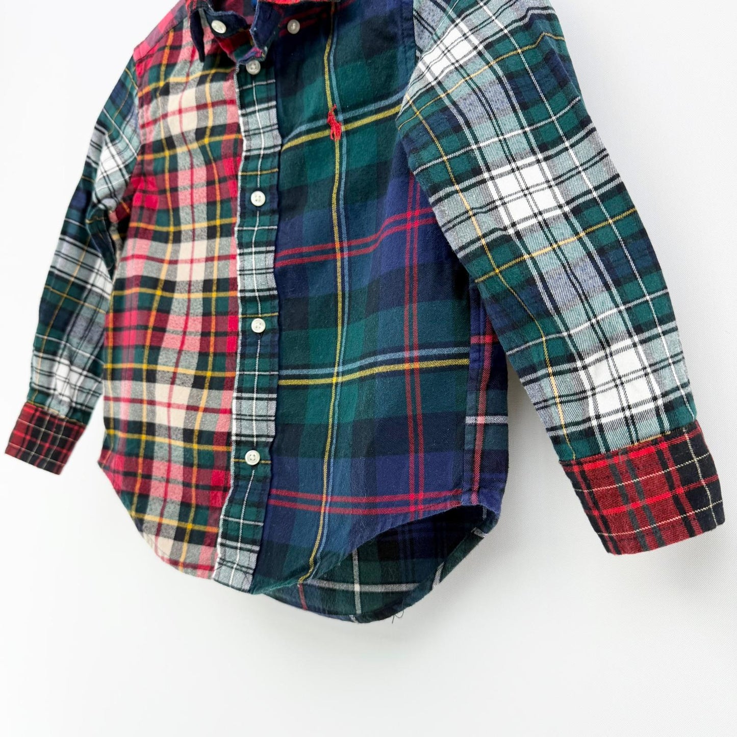 【美品】POLO RALPH LAUREN 長袖シャツ チェック 3Tサイズ【クリーニング発送】