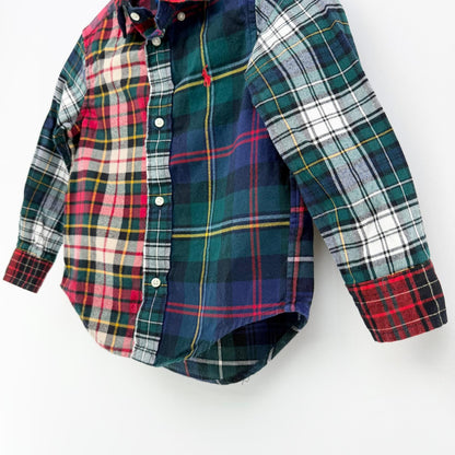 【美品】POLO RALPH LAUREN 長袖シャツ チェック 3Tサイズ【クリーニング発送】