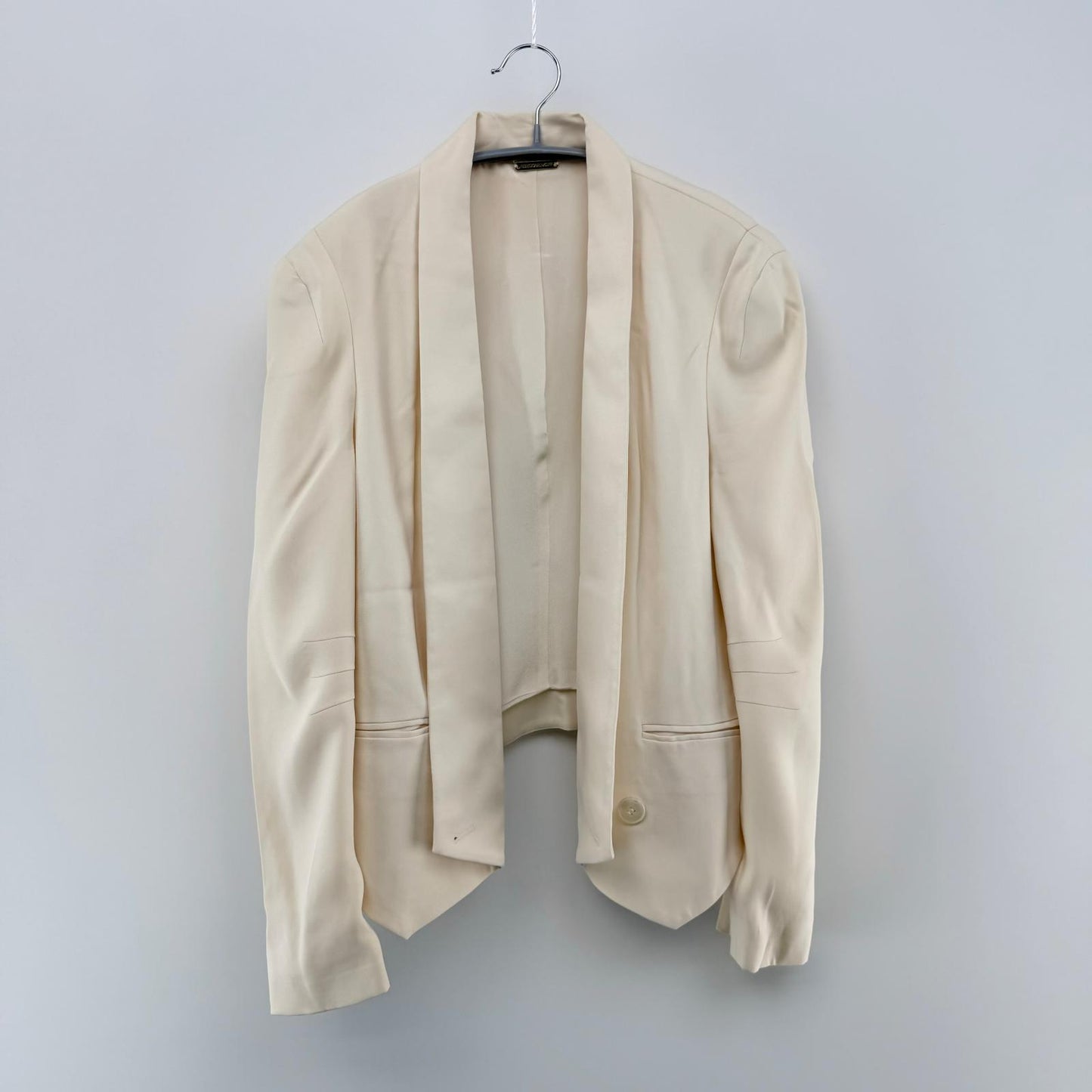 【美品】Rebecca Minkoff ショート丈ジャケット ホワイト Sサイズ【クリーニング発送】