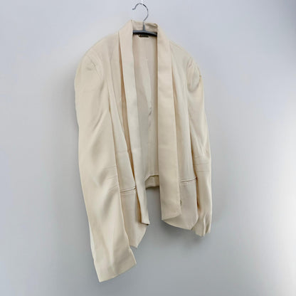 【美品】Rebecca Minkoff ショート丈ジャケット ホワイト Sサイズ【クリーニング発送】