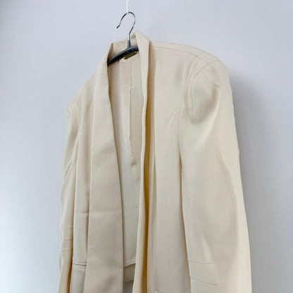 【美品】Rebecca Minkoff ショート丈ジャケット ホワイト Sサイズ【クリーニング発送】