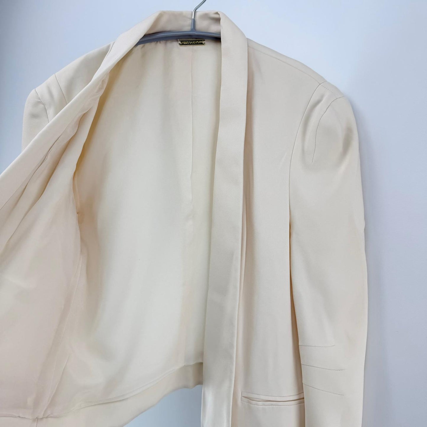 【美品】Rebecca Minkoff ショート丈ジャケット ホワイト Sサイズ【クリーニング発送】