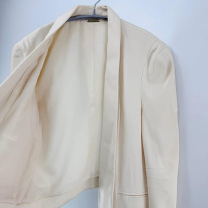 【美品】Rebecca Minkoff ショート丈ジャケット ホワイト Sサイズ【クリーニング発送】