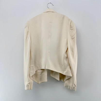 【美品】Rebecca Minkoff ショート丈ジャケット ホワイト Sサイズ【クリーニング発送】