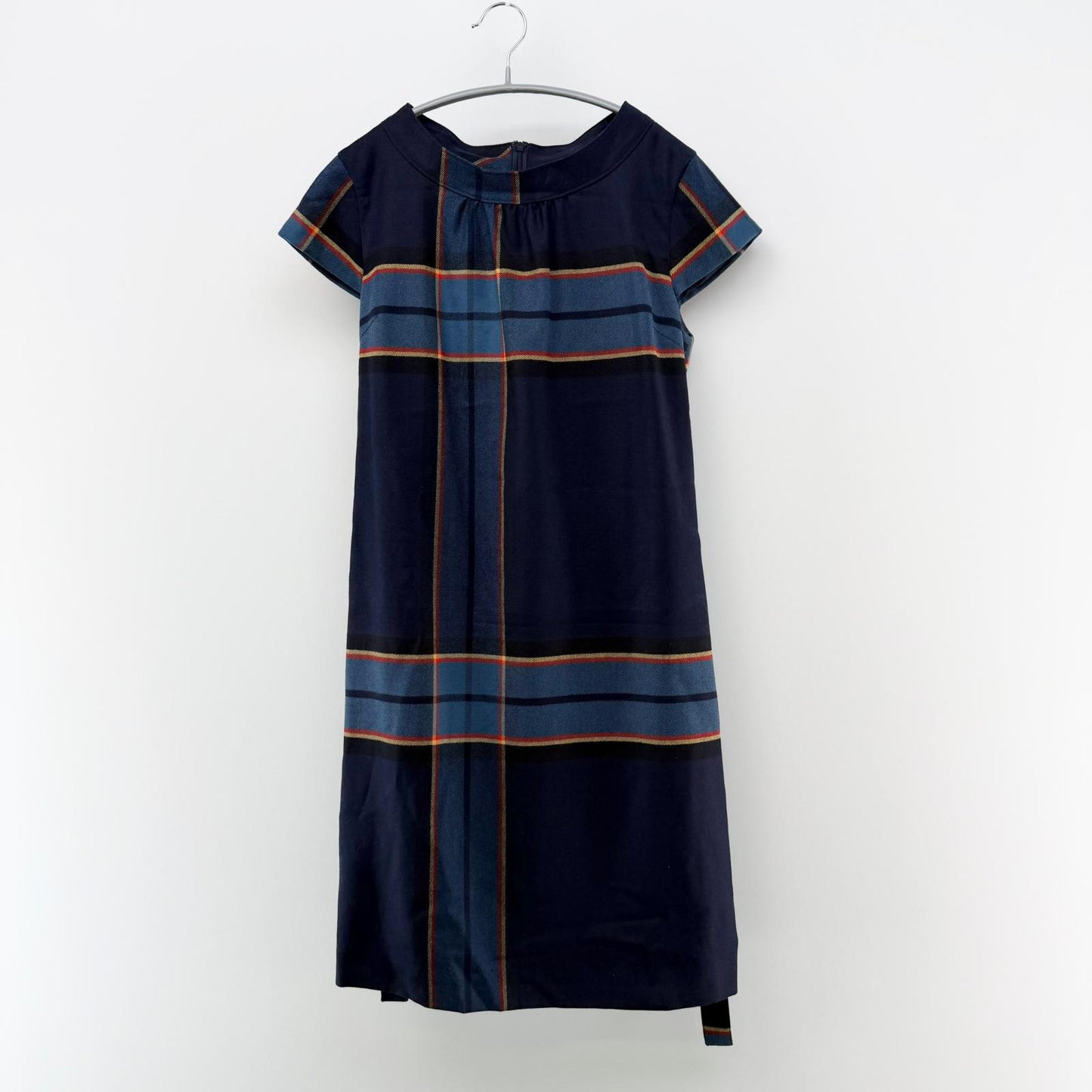 【美品】York land ワンピース ネイビー 9ARサイズ【クリーニング発送】
