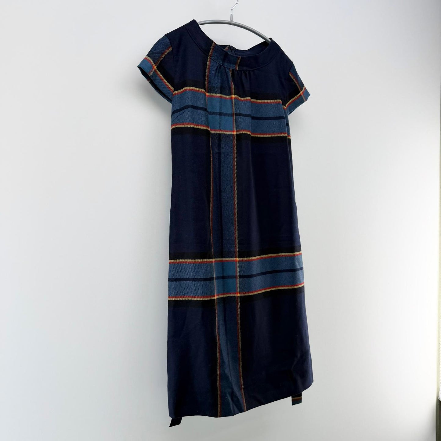 【美品】York land ワンピース ネイビー 9ARサイズ【クリーニング発送】