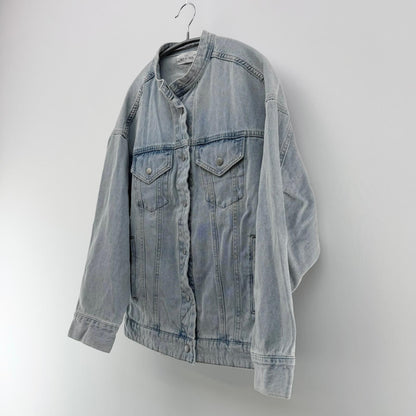 【美品】PLUS OTOHA デニムジャケット ブルー Fサイズ【クリーニング発送】