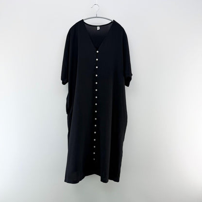 【美品】doux belle シャツワンピース ブラック Fサイズ【クリーニング発送】