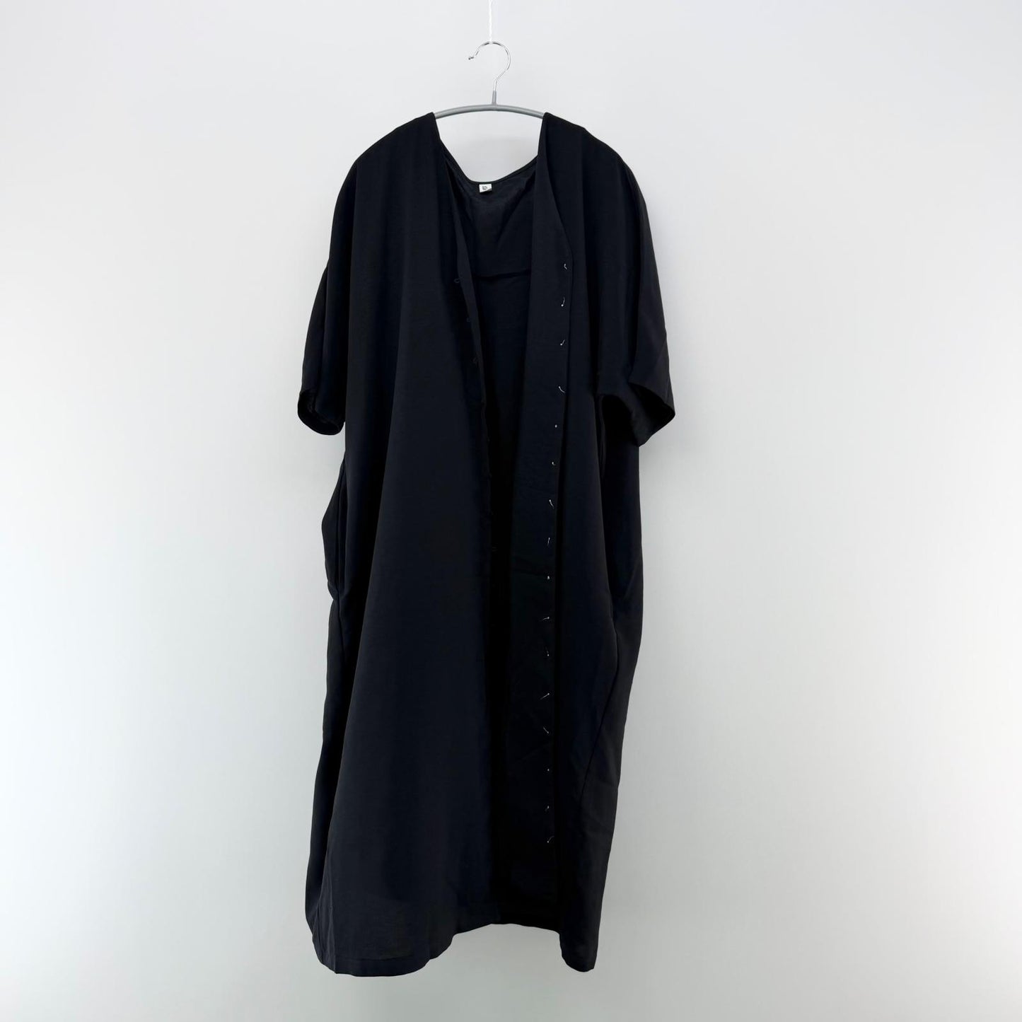 【美品】doux belle シャツワンピース ブラック Fサイズ【クリーニング発送】