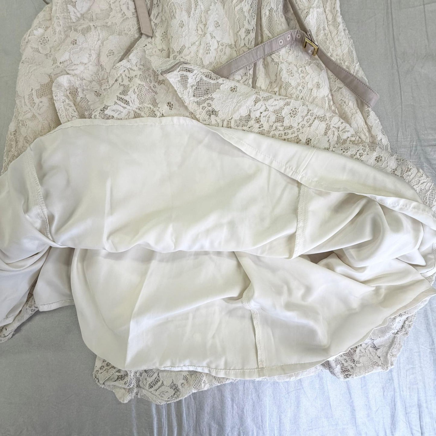 【美品】Noela キャミワンピース ベージュ Mサイズ【クリーニング発送】