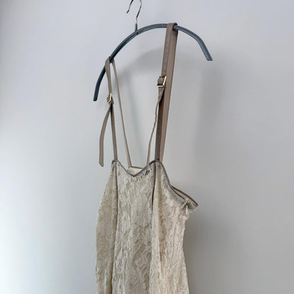 【美品】Noela キャミワンピース ベージュ Mサイズ【クリーニング発送】