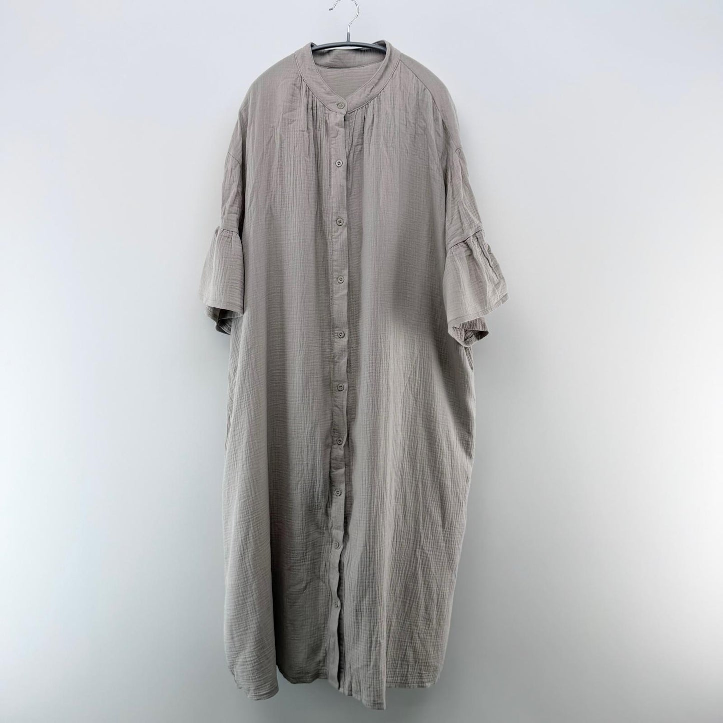 【美品】La-gemme ロングワンピース ベージュ Fサイズ【クリーニング発送】