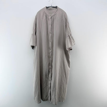 【美品】La-gemme ロングワンピース ベージュ Fサイズ【クリーニング発送】