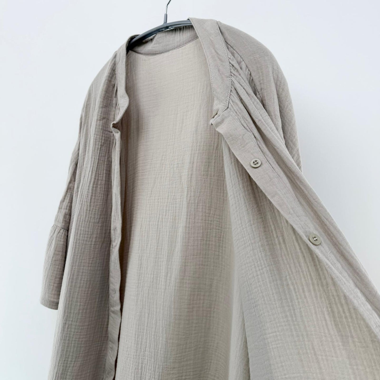 【美品】La-gemme ロングワンピース ベージュ Fサイズ【クリーニング発送】