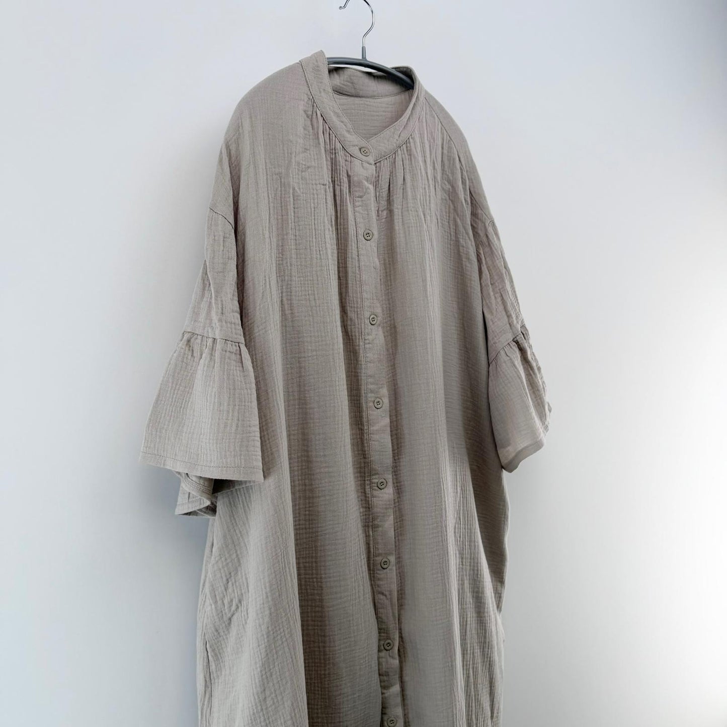 【美品】La-gemme ロングワンピース ベージュ Fサイズ【クリーニング発送】