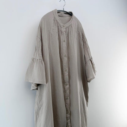 【美品】La-gemme ロングワンピース ベージュ Fサイズ【クリーニング発送】