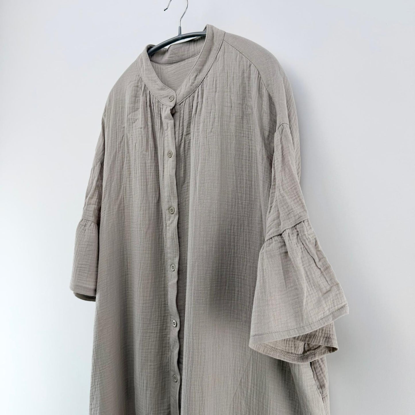 【美品】La-gemme ロングワンピース ベージュ Fサイズ【クリーニング発送】