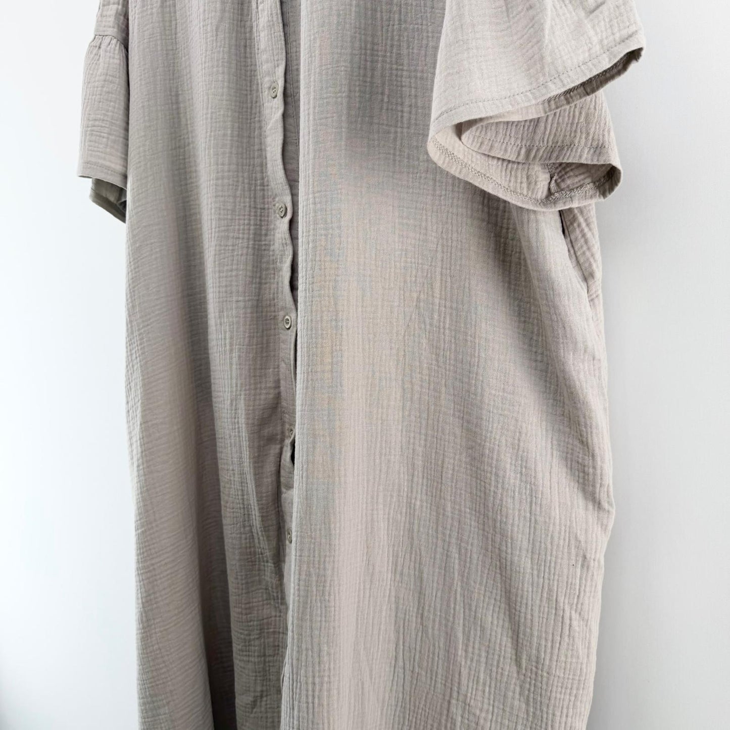 【美品】La-gemme ロングワンピース ベージュ Fサイズ【クリーニング発送】