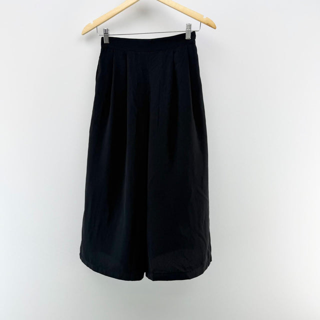 【美品】comfort basic ガウチョパンツ ブラック Lサイズ【クリーニング発送】