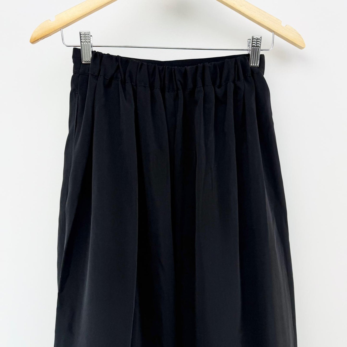 【美品】comfort basic ガウチョパンツ ブラック Lサイズ【クリーニング発送】