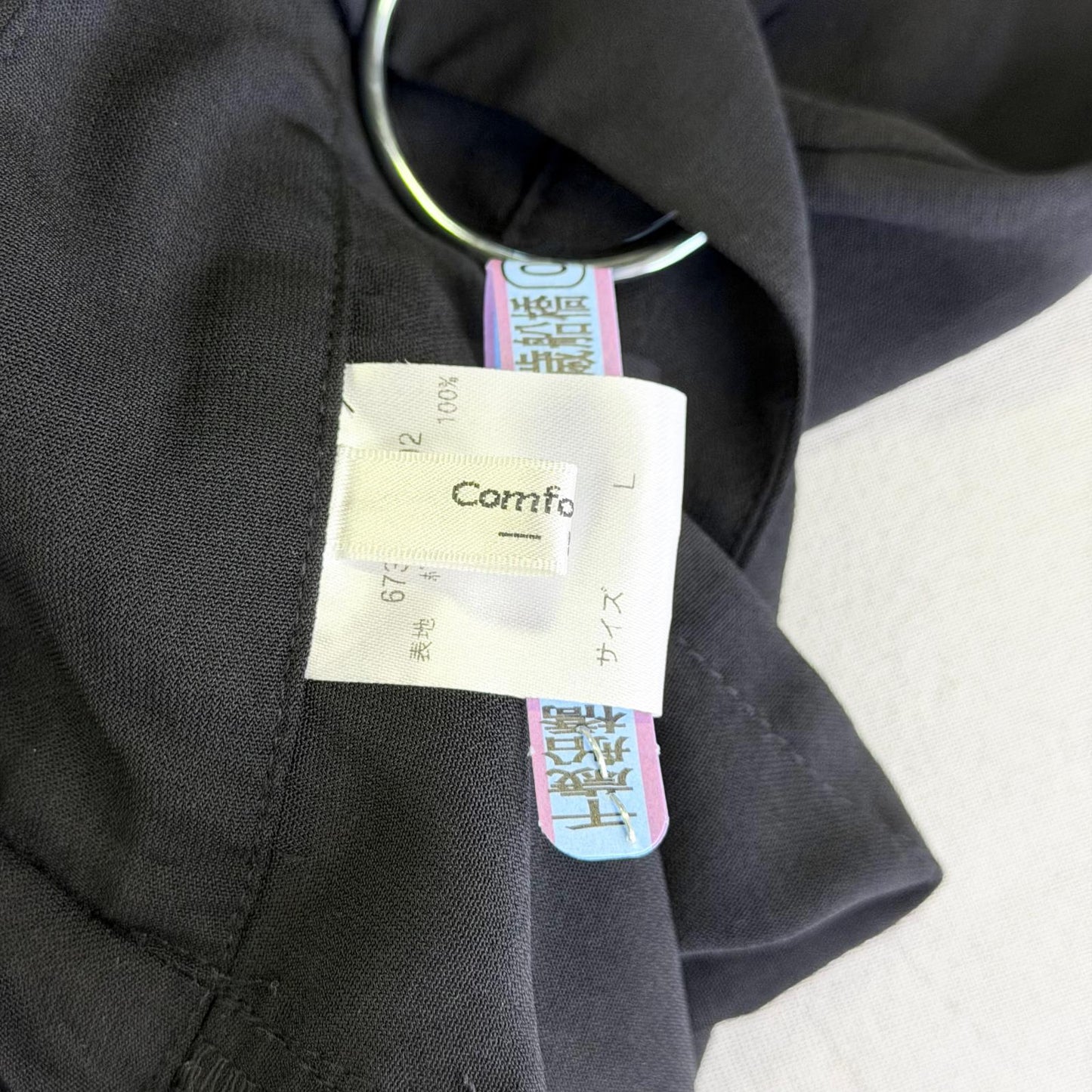 【美品】comfort basic ガウチョパンツ ブラック Lサイズ【クリーニング発送】