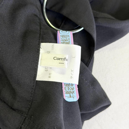 【美品】comfort basic ガウチョパンツ ブラック Lサイズ【クリーニング発送】