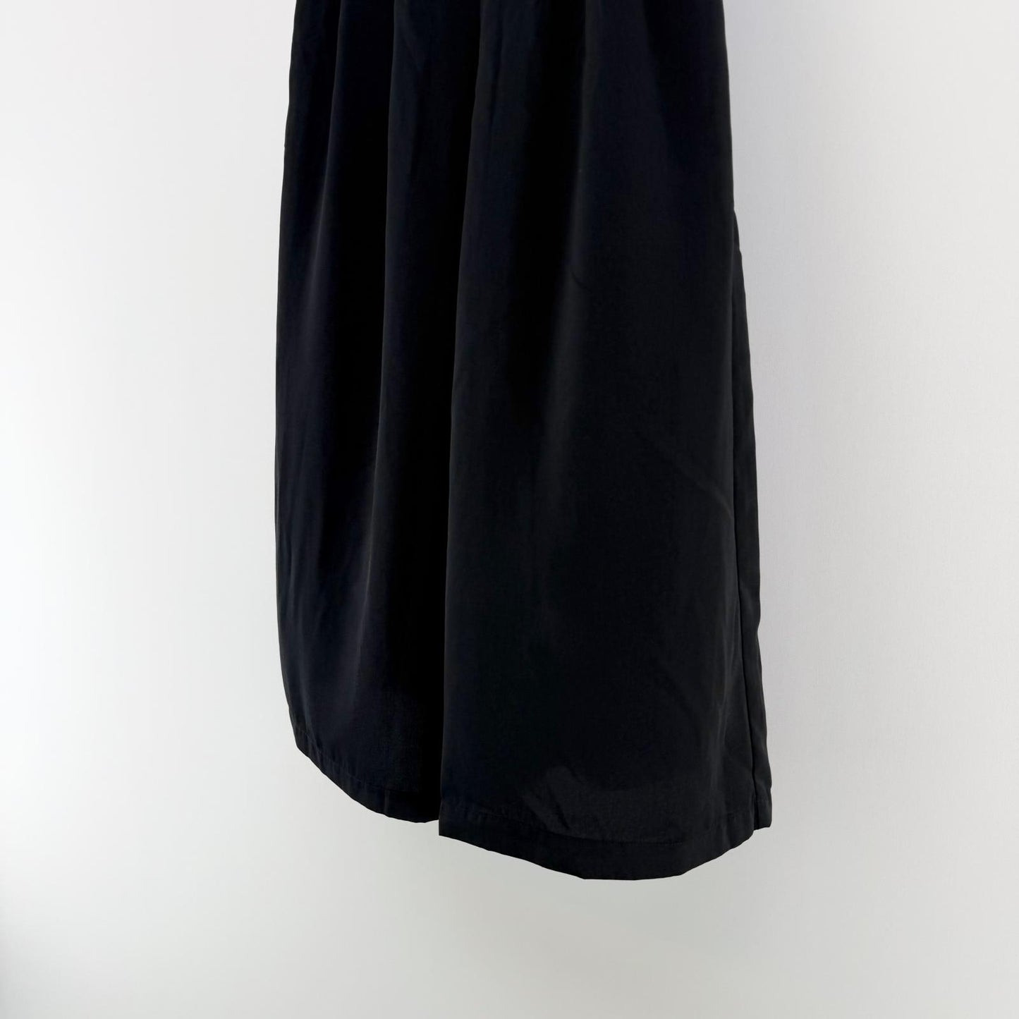 【美品】comfort basic ガウチョパンツ ブラック Lサイズ【クリーニング発送】